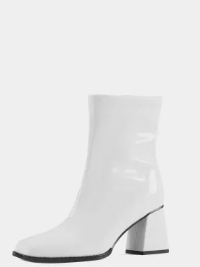 Chunky Block Heel Ankle Boots