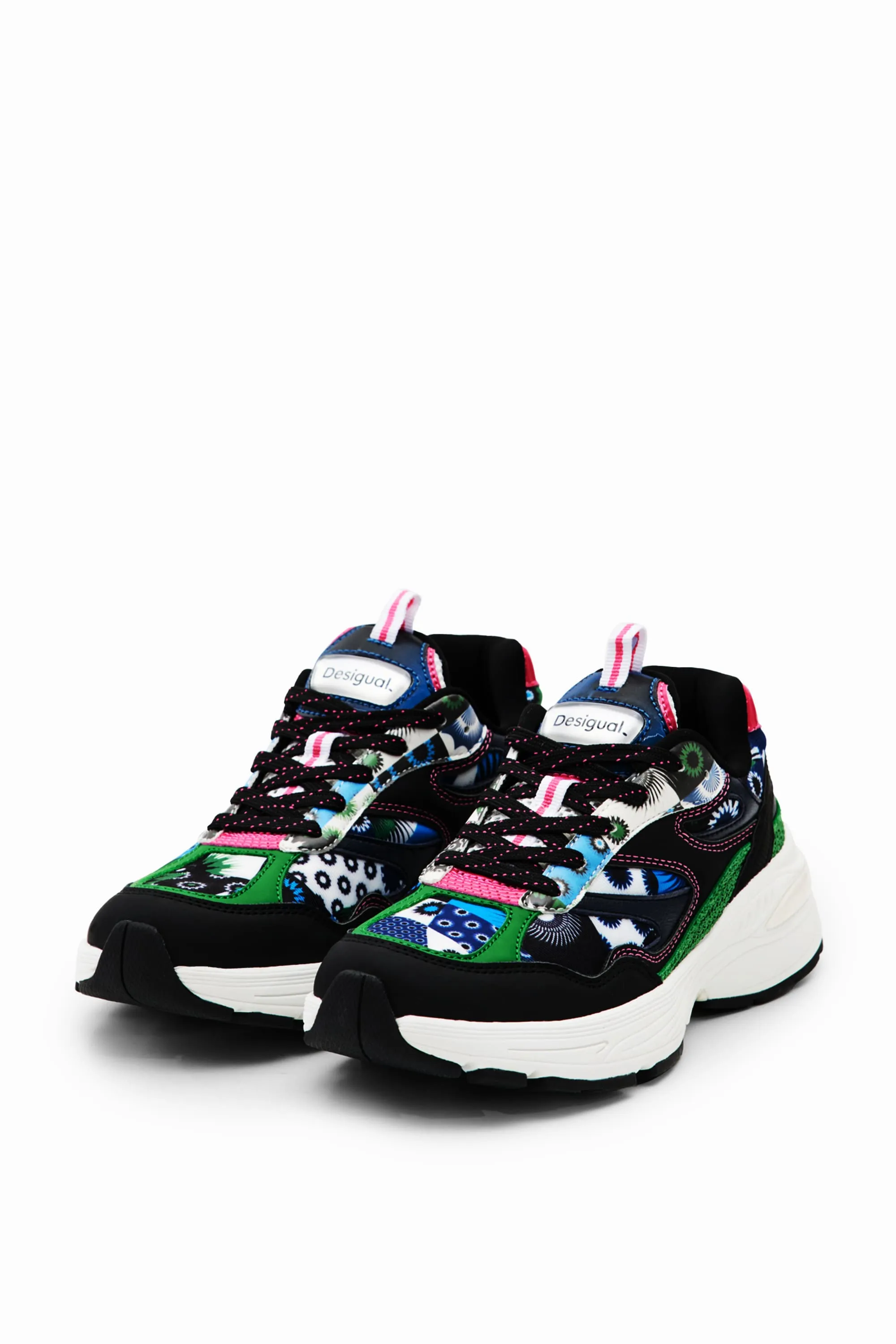 Desigual Moon Patch Geometric Motif Running Sneakers 23WSKA11