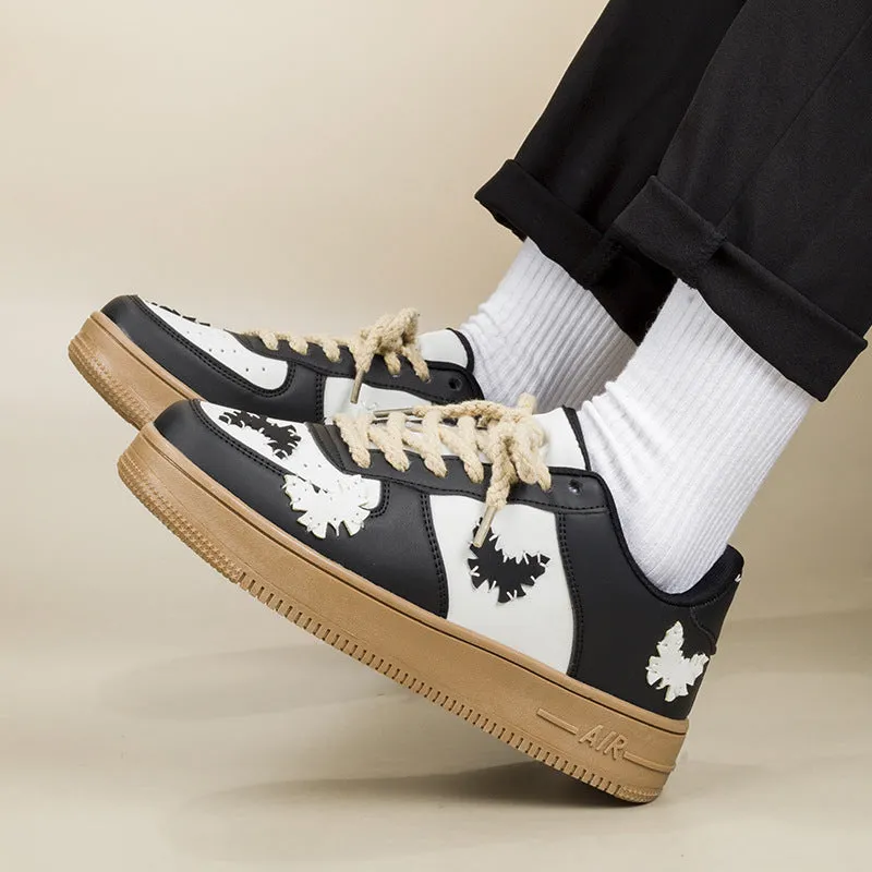 Street Butterfly Patchwork Court Sneakers
